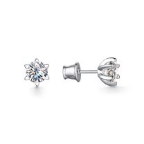 Серьги из серебра с фианитами Premium Quality