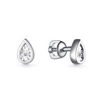 Серьги из серебра с бриллиантами