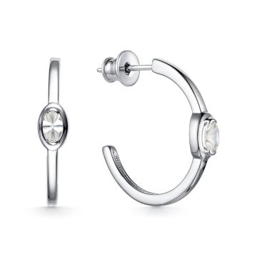 Серьги из серебра с фианитами Premium Quality