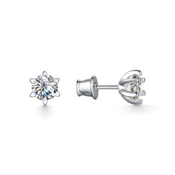 Серьги из серебра с фианитами Premium Quality