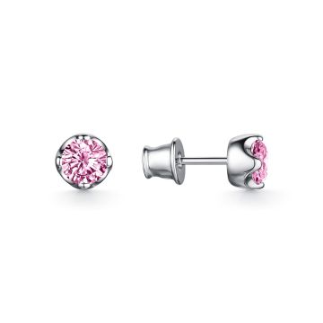 Серьги из серебра с фианитами Premium Quality