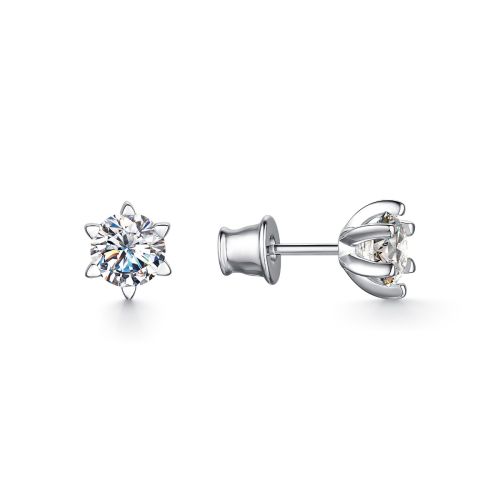 Серьги из серебра с фианитами Premium Quality