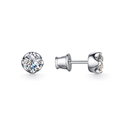 Серьги из серебра с фианитами Premium Quality
