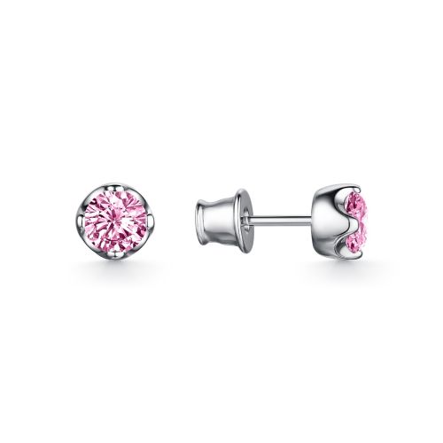 Серьги из серебра с фианитами Premium Quality