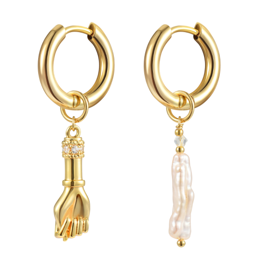 Серьги Ловлю Дзен Gold